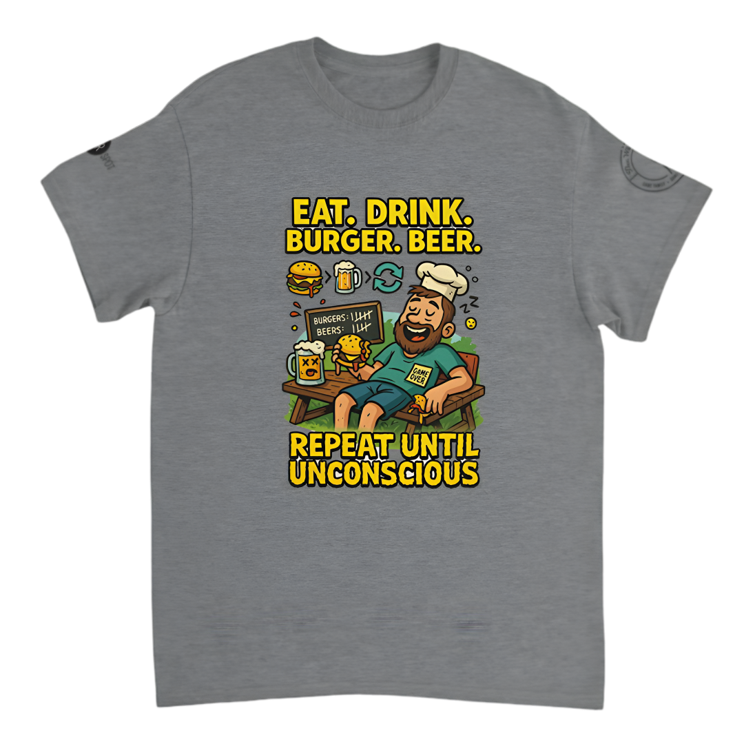 "NZ Exclusive | Eat. Drink. Burger. Beer. Repeat until unconscious”