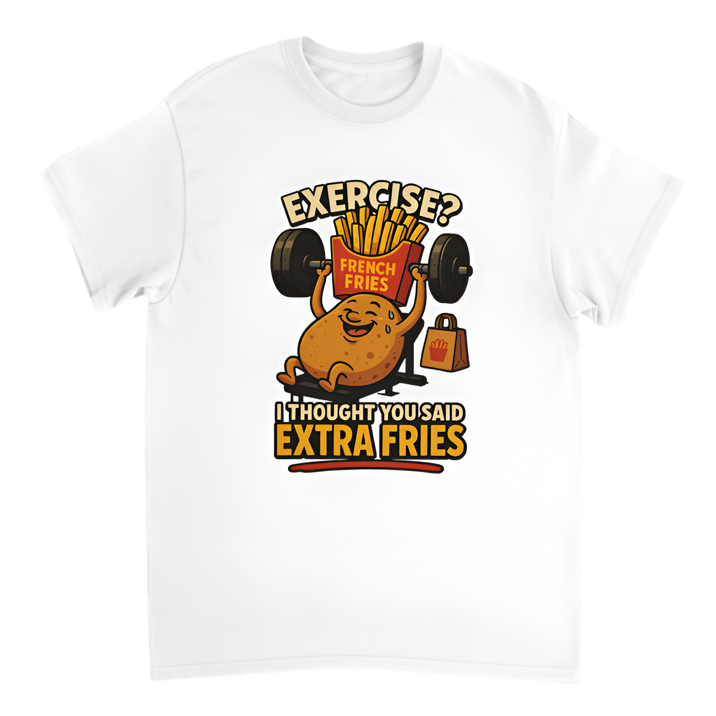 “Humor | Exercise? I thought you said extra fries”