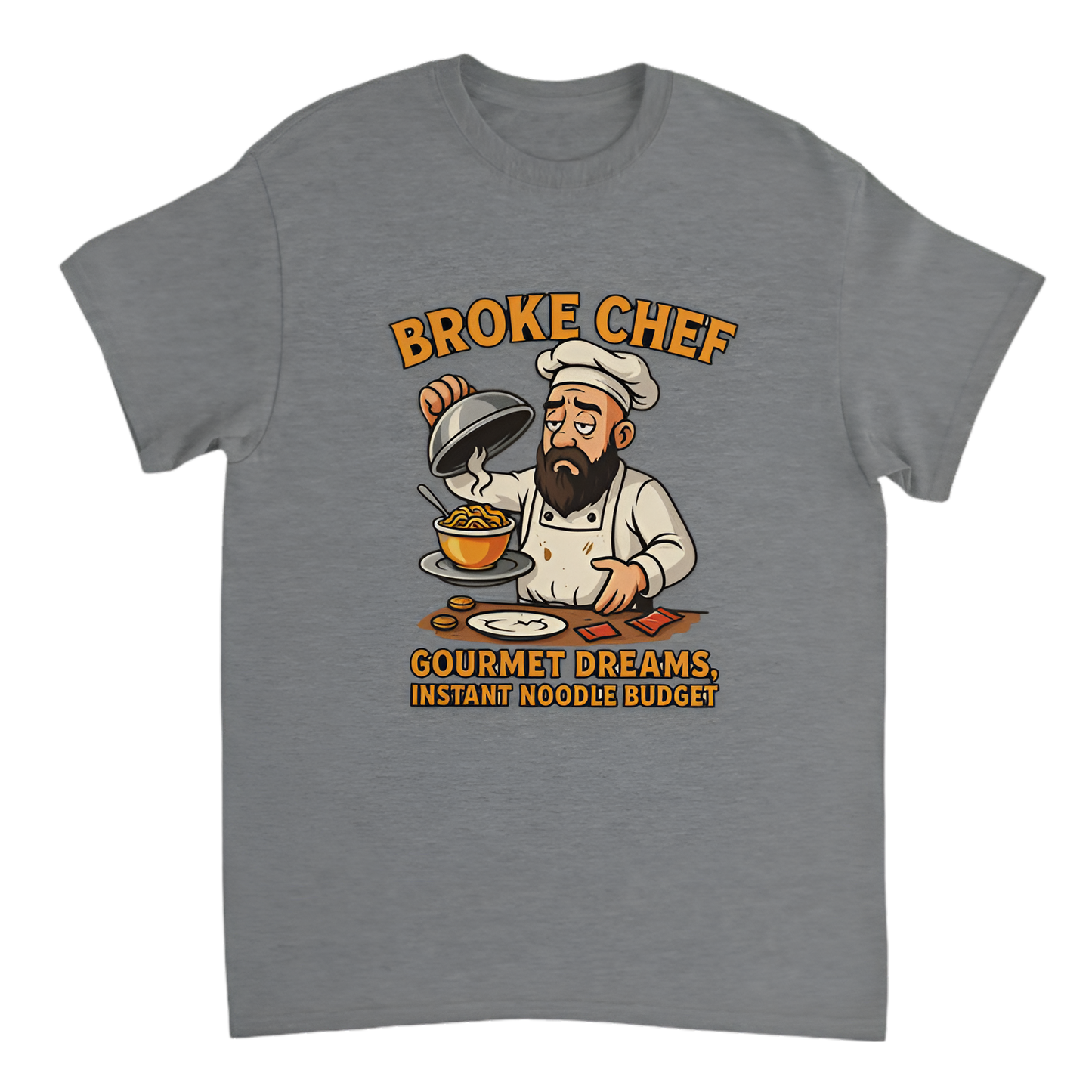 “Broke Chef | Gourmet dreams, instant noodle budget”