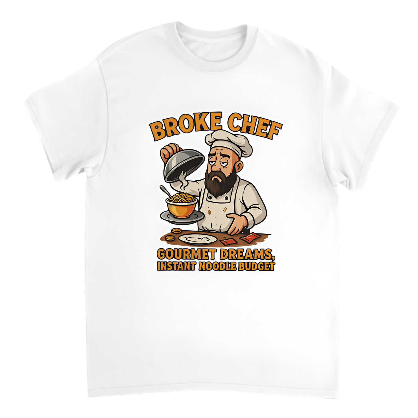 “Broke Chef | Gourmet dreams, instant noodle budget”