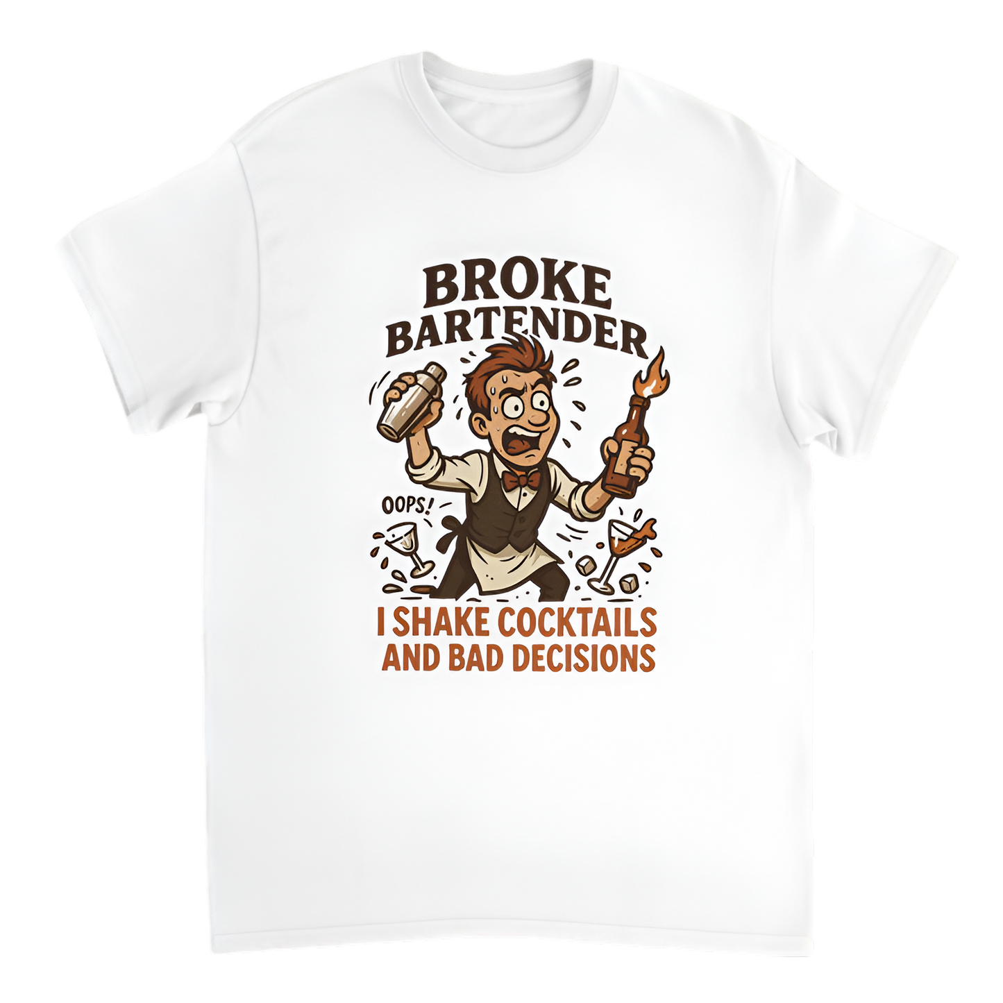 “Broke Bartender | I Shake Cocktails and Bad Decisions”