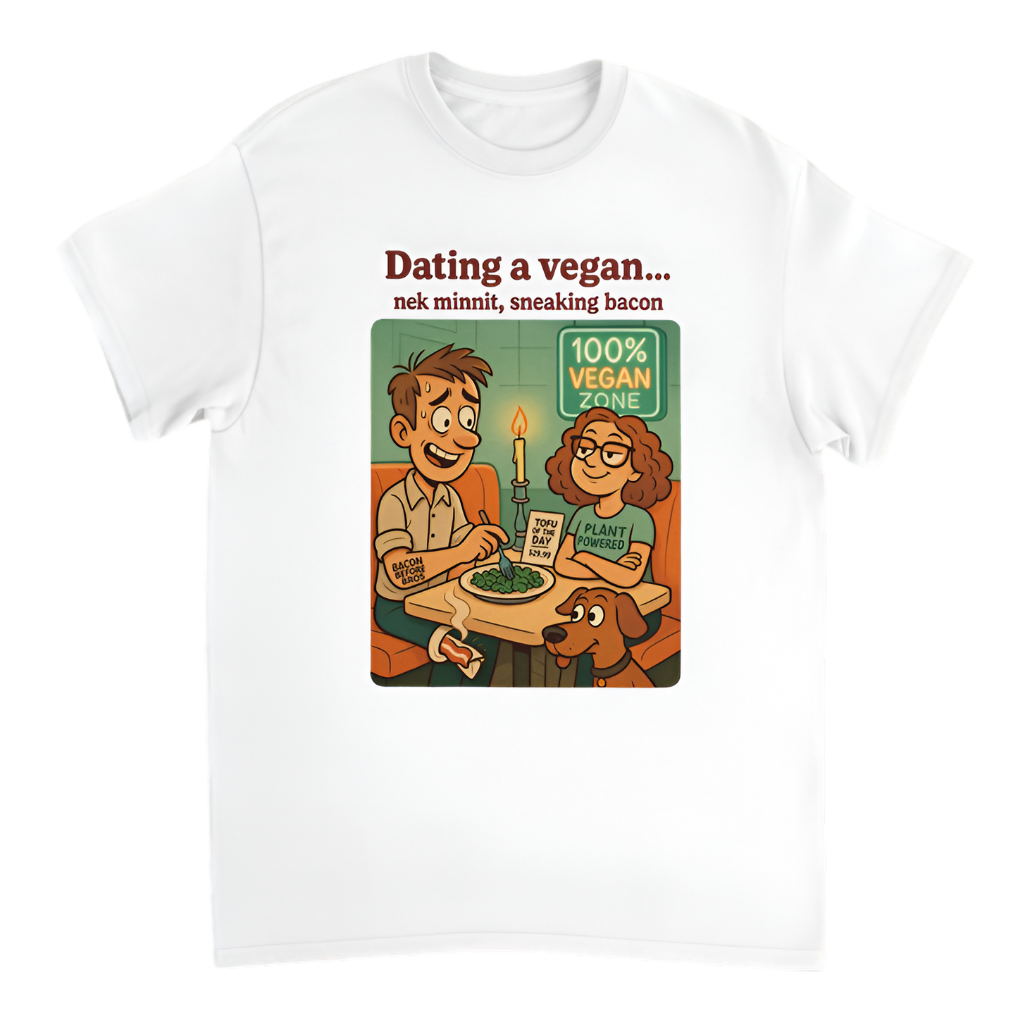 “Nek Minnit | Dating a vegan - sneaking bacon”