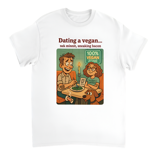 “Nek Minnit | Dating a vegan - sneaking bacon”