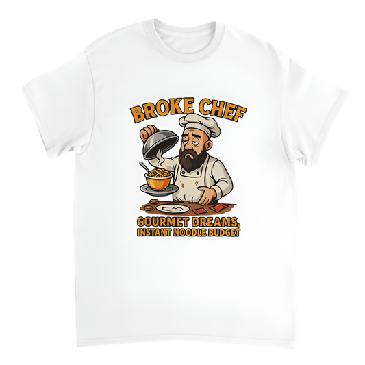 “Broke Chef | Gourmet dreams, instant noodle budget”