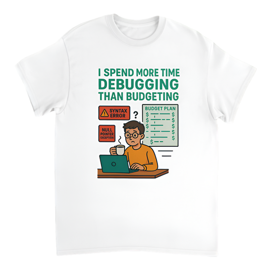“Broke Software Dev | I spend more time debugging than budgeting”